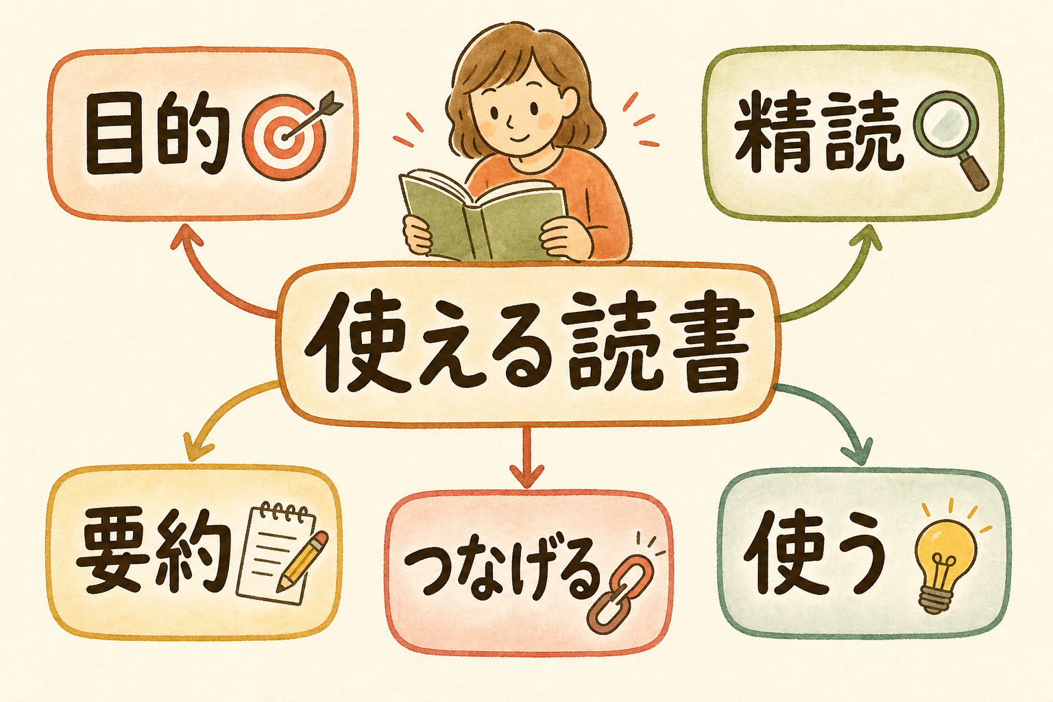 使える読書術｜速読より「精読・再読・要約」で本を1枚の地図に読み解く