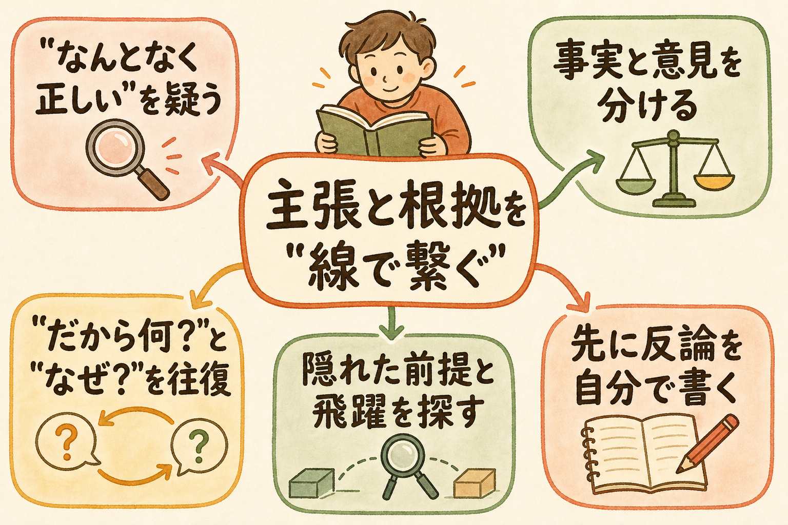 ロジカルシンキング——「筋道を立てて考える」基本のマインドマップ